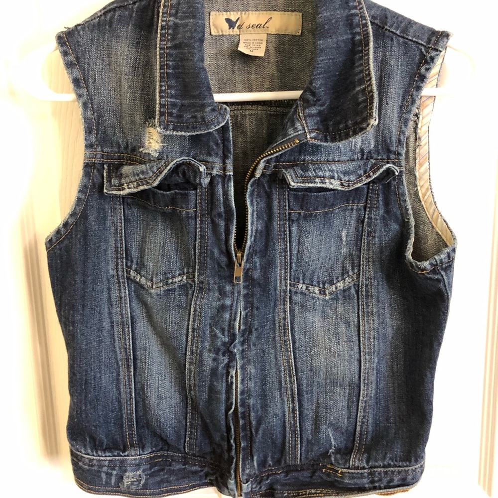 Women’s Wet Seal jean vest
